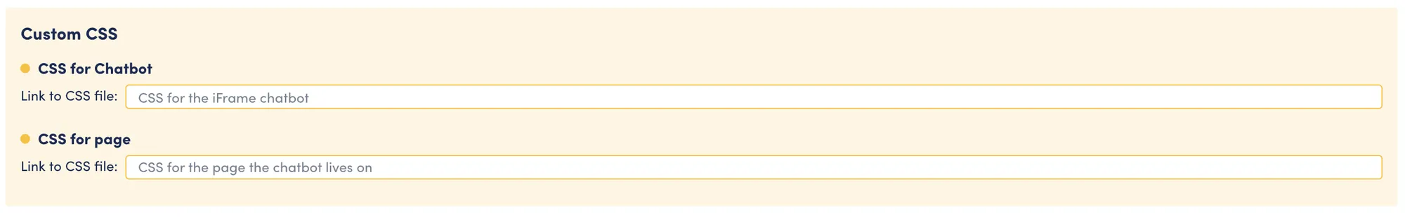 CSS Options