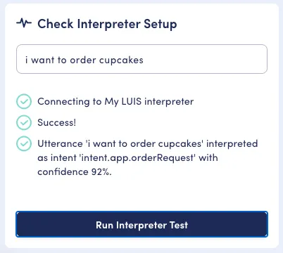 Test the interpreter